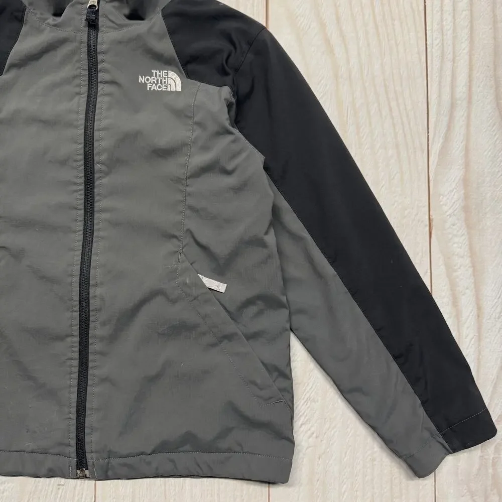 The North Face Boys Polartec Fleece Lined Jacket Size M (10/12) Gray&Black - Picture 4 of 8